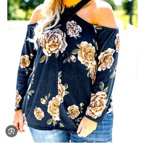 Fancy finding you open shoulder top chic soul